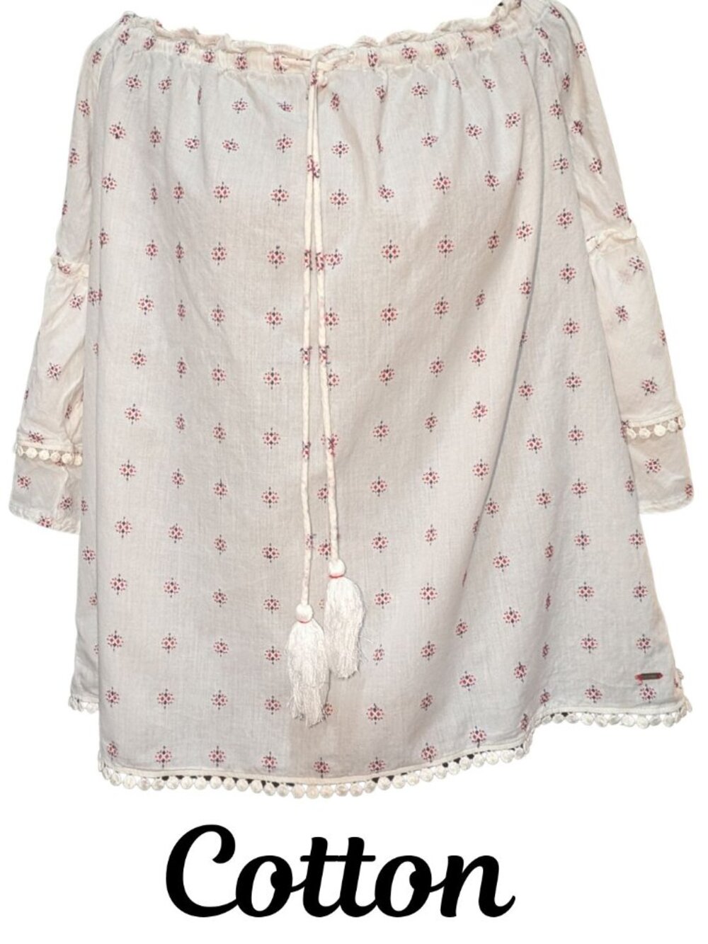 Tommy Hilfiger 100% Cotton Embroidered Blouse